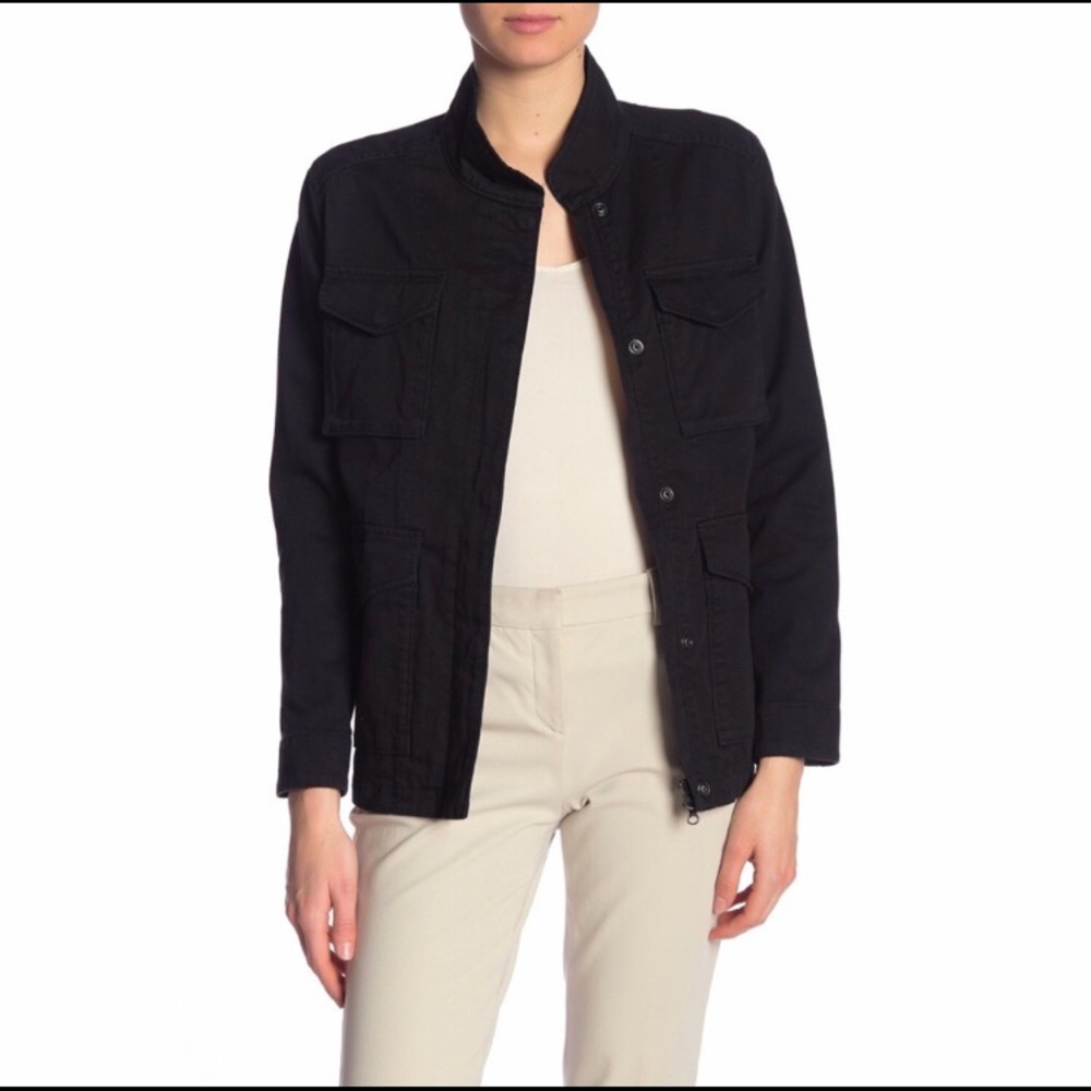 Vince. Black Denim Jacket